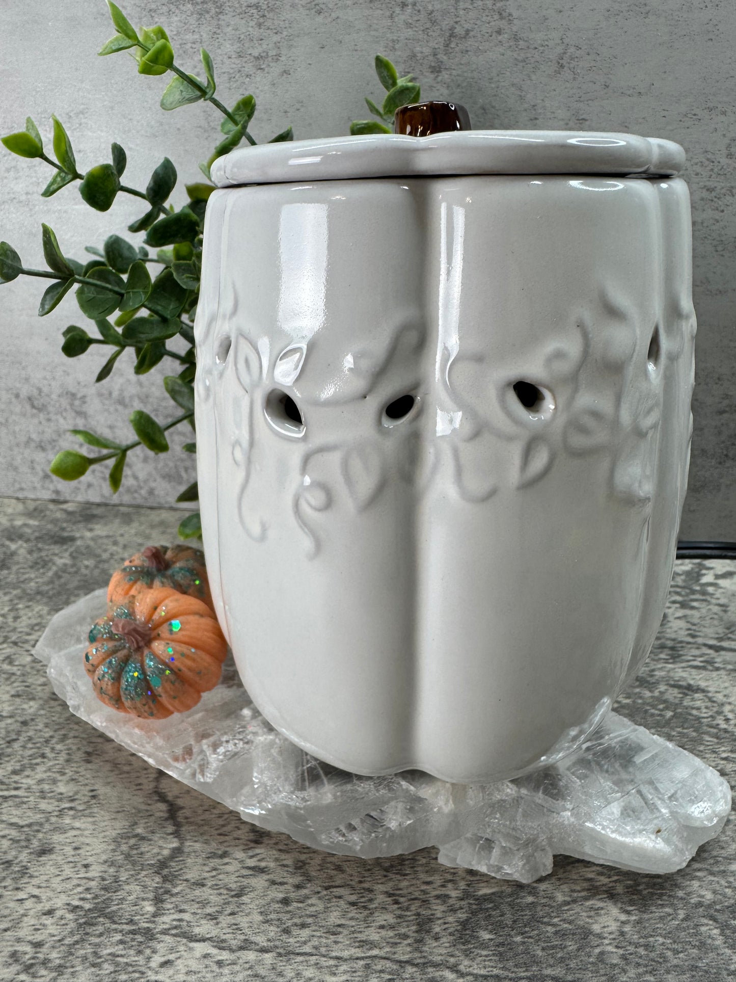 White Pumpkin Electric Warmer