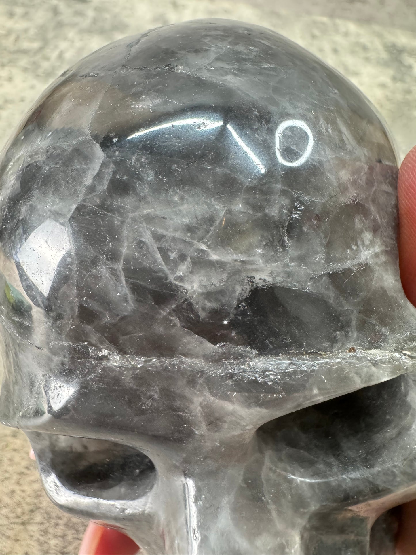Smoky Quartz Skull