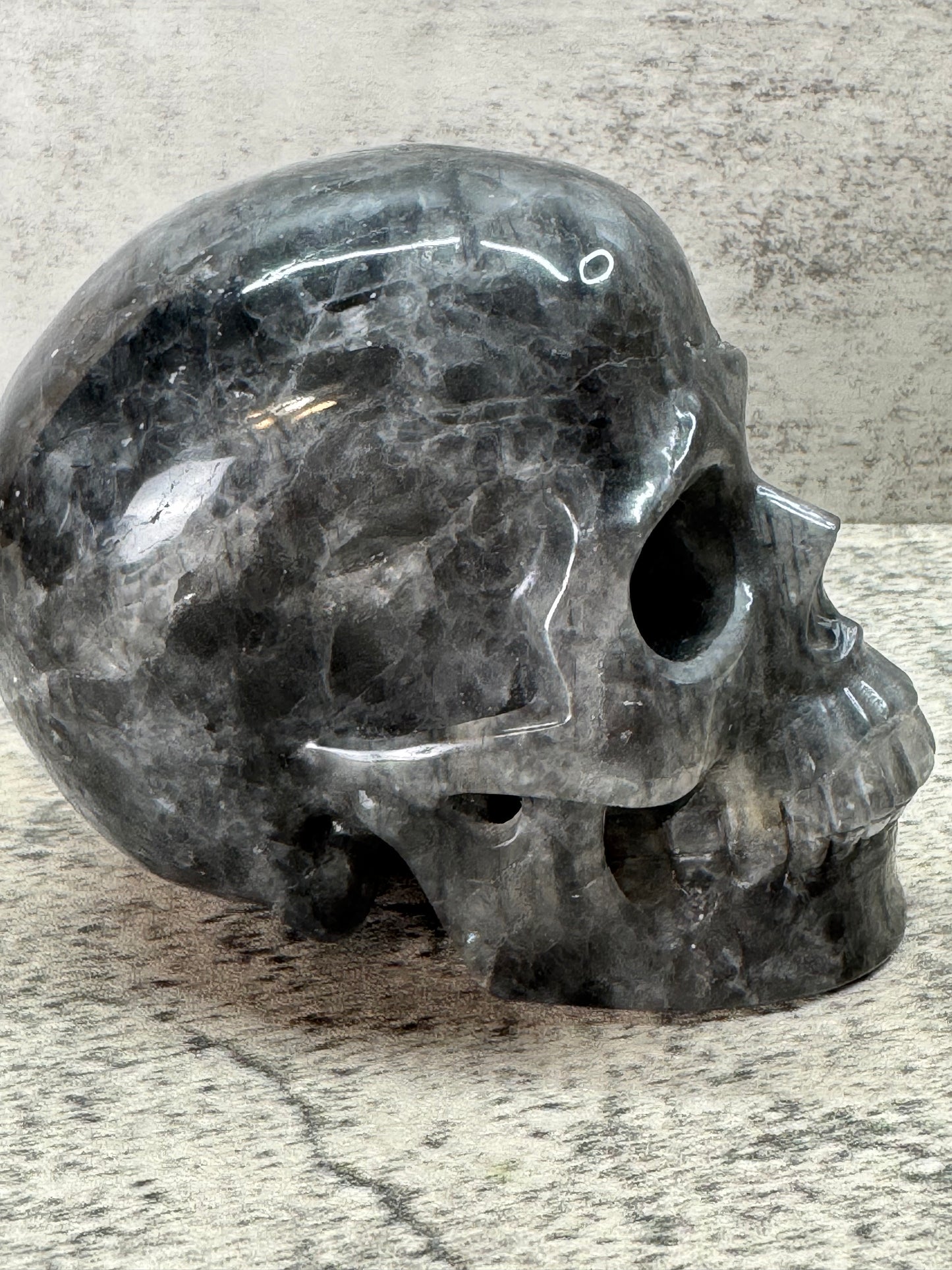 Smoky Quartz Skull