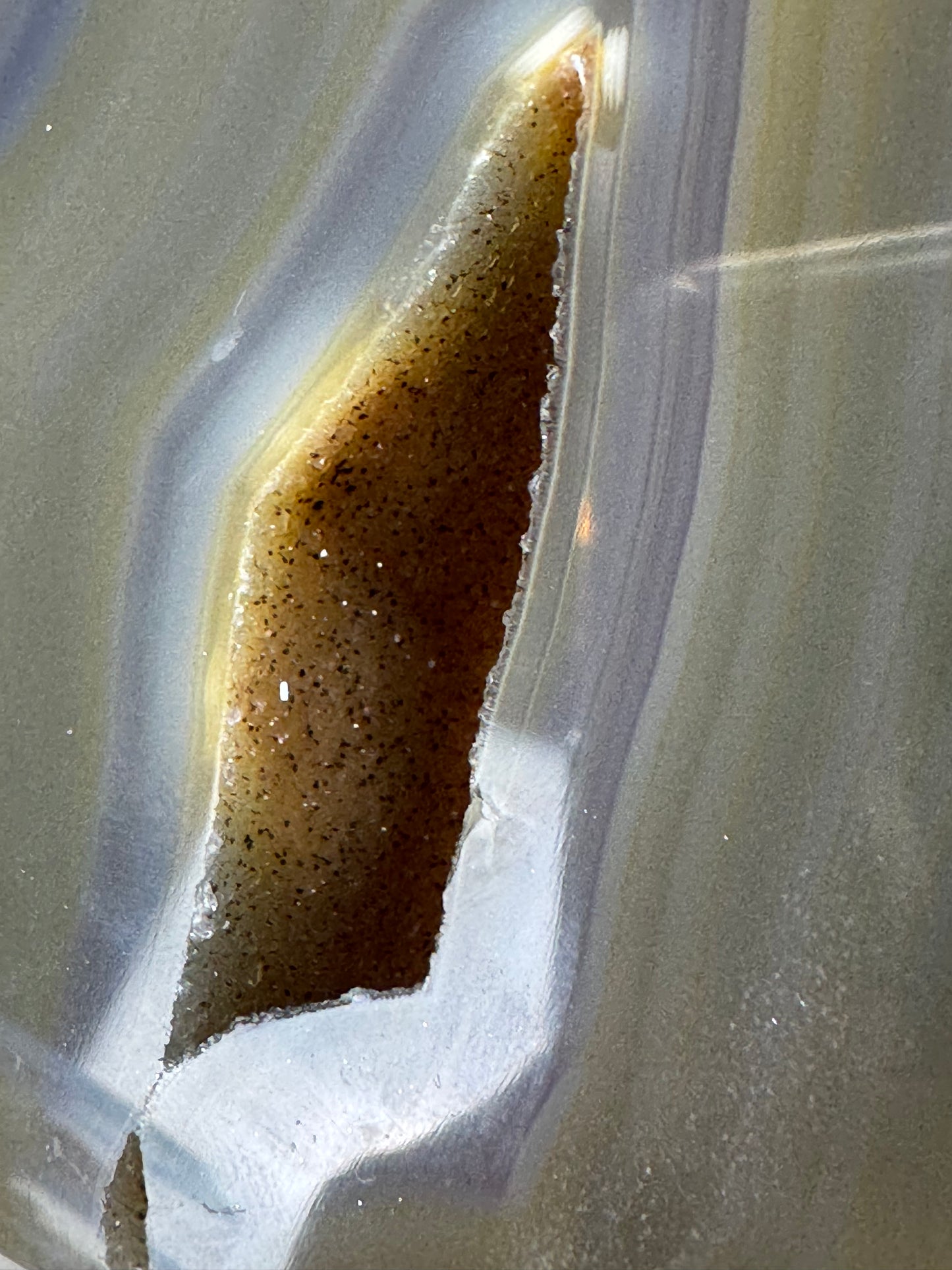 Druzy Agate Flame
