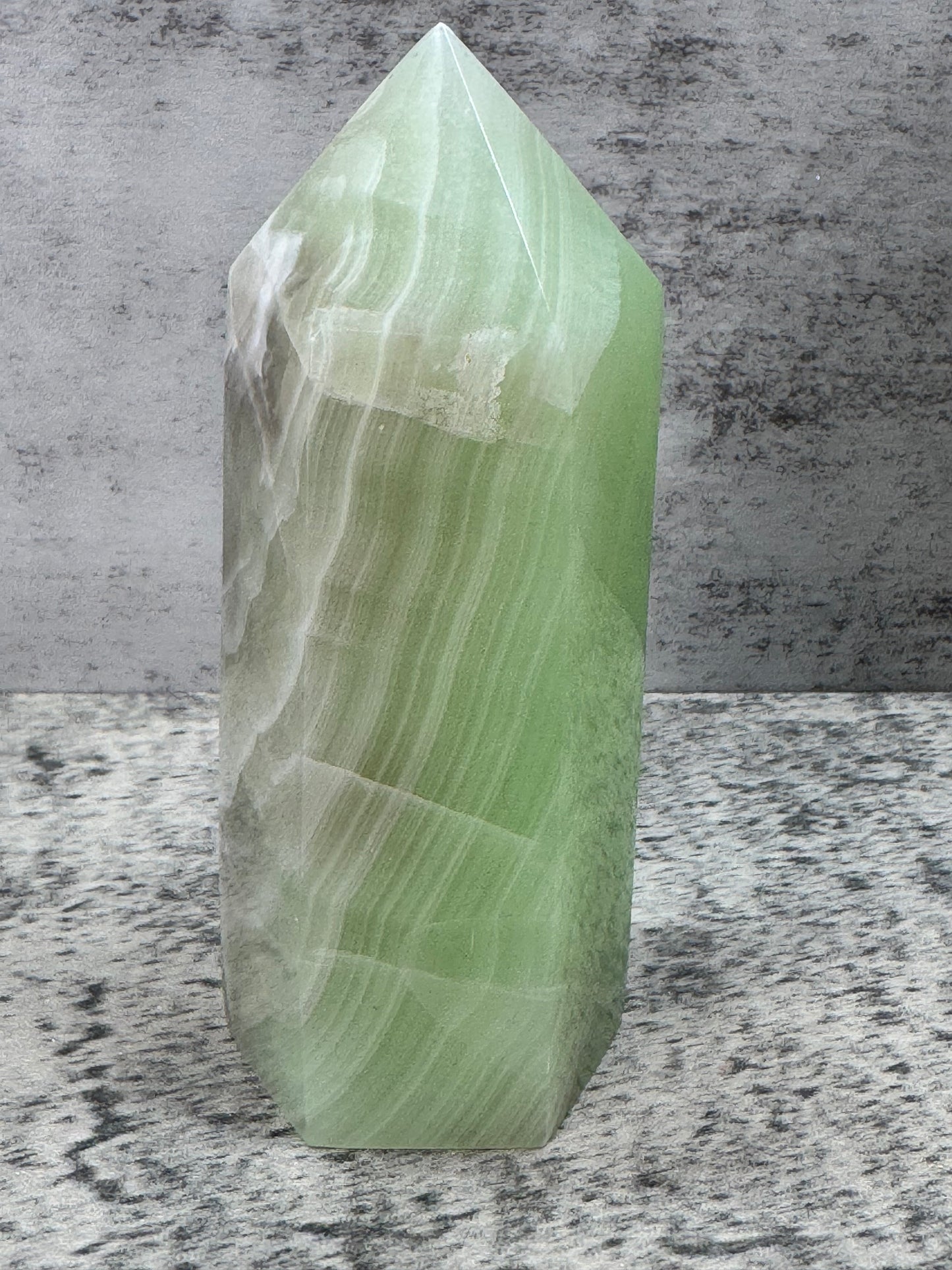 Pistachio Calcite Tower