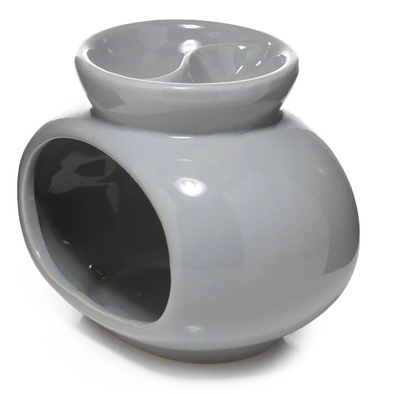 Grey tea light warmer