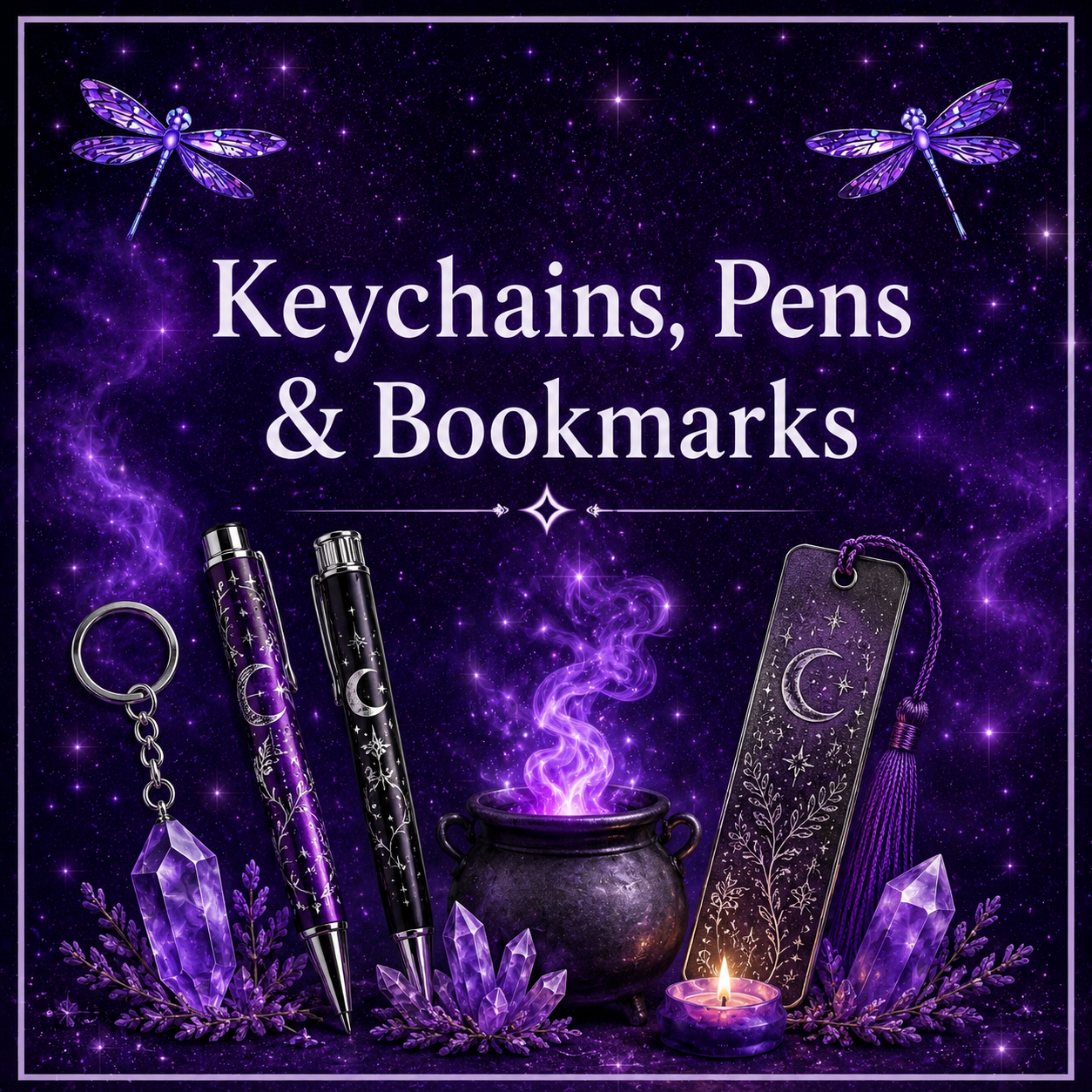 Keychains, Pens & Bookmarks