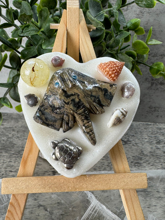 Decorated Heart Shape Slabs