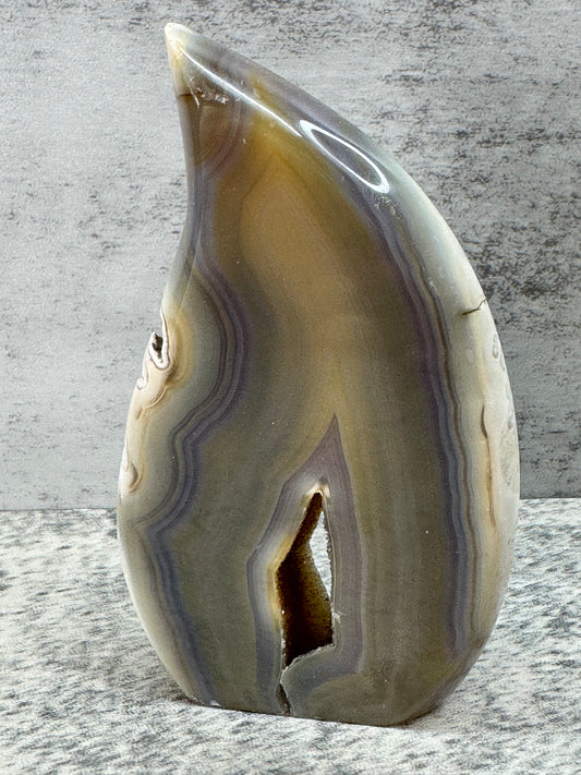 Druzy Agate Flame