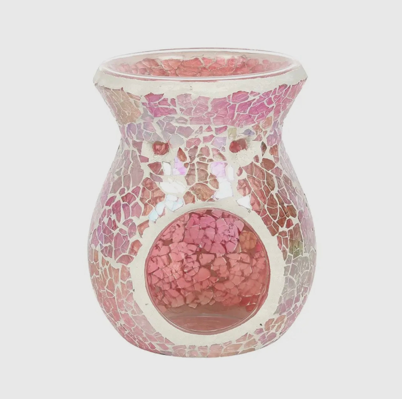 Pink Mosaic Tea Light Warmer