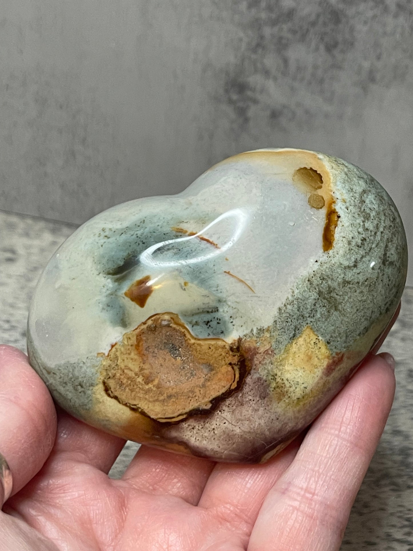 Polychrome Jasper Heart