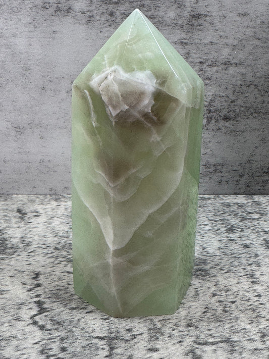 Pistachio Calcite Tower
